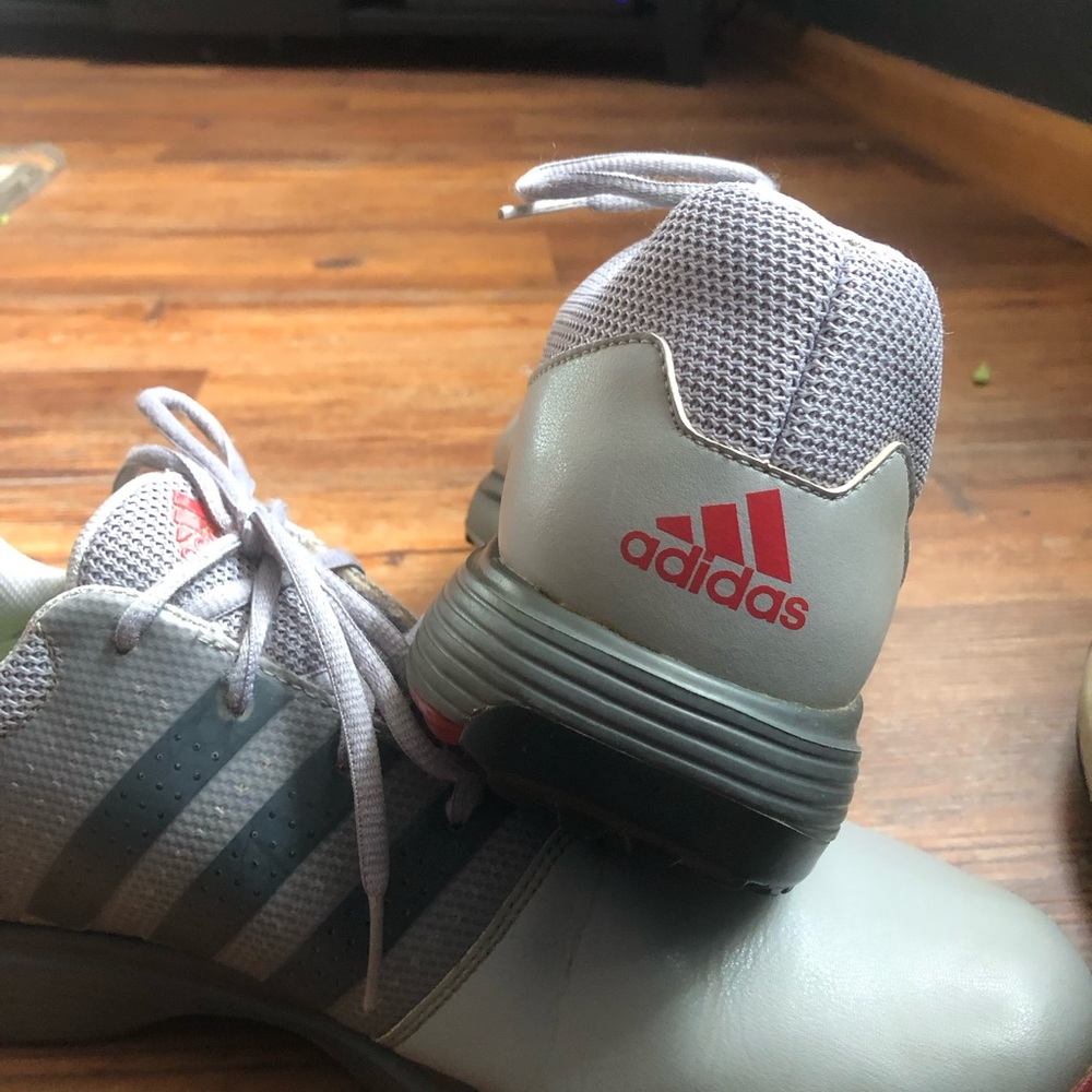 Adidas Gray and Black Golf Shoes with Modern Design - Picture 9 of 12